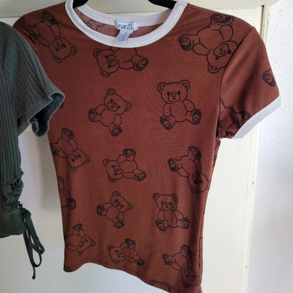 Bundle of 3 90s Vibe Tees. Forever 21, Rue 21, and  On Fire brands. - Picture 10 of 11